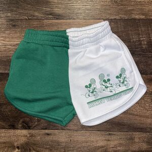 Green / White Disney Branded Mickey Tennis Club Shorts